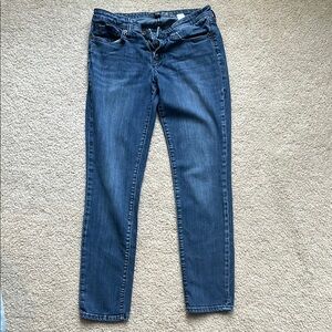 GAP Blue Straight Leg Jeans with Medium Wash